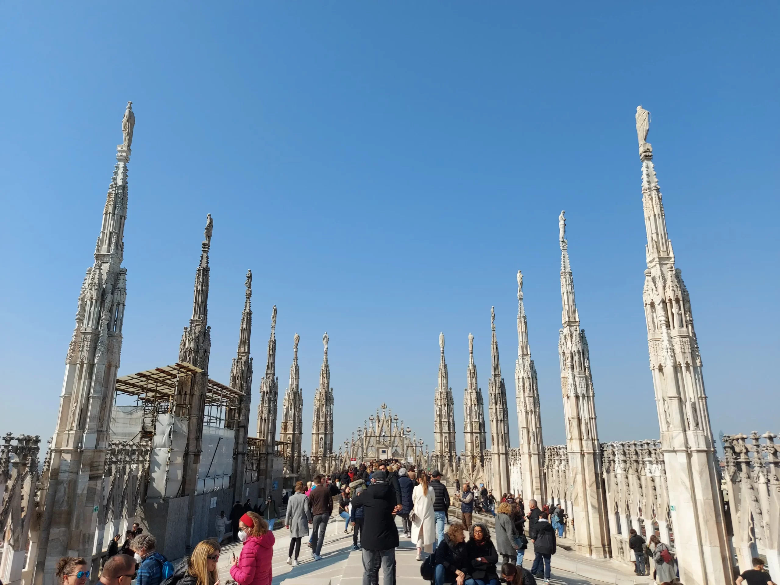 Terrasse des Mailänder Doms, Highlight eines perfekten Mailand Wochenende
